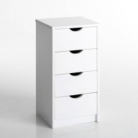 Комод С 4 ящиками Crawley единый размер белый LA REDOUTE INTERIEURS  фото, kupilegko.ru